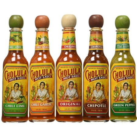 Hot Sauce Variety Pack - 5 Different Flavors Cholula -
