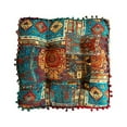 thumbnail image 1 of Dalazy 1/2/3 Coussin de Siège Rond Extérieur Réversible - Séchage Rapide et Large Tissu Respirant Carré Bleu (40cm) 1 Pc, 1 of 6