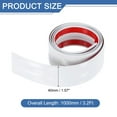 thumbnail image 2 of Uxcell Wall Corner Protector Trim Molding, 1.57 inch x 3.2ft Peel and Stick, White, 2 of 6