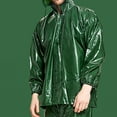 thumbnail image 5 of JUUYY Men's Rain Suits for Men Waterproof Lightweight Workwear Hooded Rain Jacket and Pants Sets for All Weather Army Green Free Size, 5 of 6