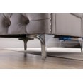 thumbnail image 2 of Mid-Century Modern Armchair Living Room Chair with Steel Legs Accent Chair with Fabric and Tufted Button Home-Office-Furniture, 2 of 7