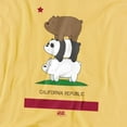 thumbnail image 2 of We Bare Bears Cali Stack Women's T Shirt, Banana, Medium, 2 of 6