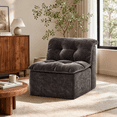 thumbnail image 4 of MEIGUGAO Armless Chenille Bean Bag Chair, 31.5-Inch,Grey, 4 of 7