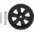 thumbnail image 1 of Trailer Jack Caster Wheel, 8 Inch Swirl Stand Wheel with Bolt Nut, Towed Vehicle Replacement Parts Accessories, Universal for RV Camper Motorcycle - 8", 1 of 6