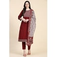 thumbnail image 4 of Trendmalls Women's Wear Cotton Fabric Embroidery Stright Kurta with Salwar Suit Set, 4 of 11