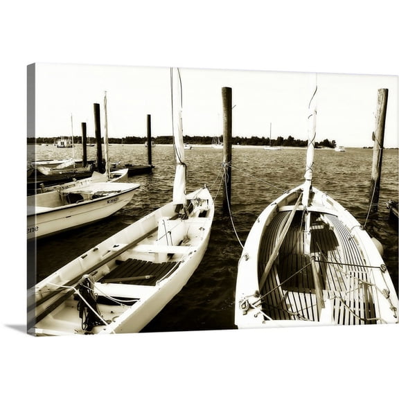 Great BIG Canvas | "Skiffs IV" Canvas Wall Art - 36x24