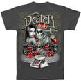thumbnail image 2 of Dealer Skeleton King Playing Cards Poker T-Shirt by , Gray, 2 of 2
