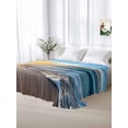 thumbnail image 5 of Summer Beach King Size Flat Sheet, Wrinkleproof & Fadeproof Cooling Flat Bed Sheet Only, Sunset Ocean Coastal Nautical Breathable Soft Bedding Top Sheets 105 x 98 Inches, 5 of 8