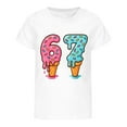 thumbnail image 3 of XAOFW Kids 6 7 T-Shirt Graphic Number Print Blend Girls Boys Short Sleeve Round Neck Soft Breathable Party Night Tops, 3 of 4
