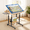 Blue, variant on FEMCHIC 2000 Pieces Puzzle Table with 4 Wheels 360° Rotating Tabletop, Jigsaw Puzzle Table Adjustable in Height Angle, Puzzle Board Table with 8 Drawers, Legs, Cover, Easy Sorting for Adults Families