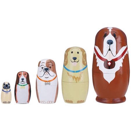Russian Nesting Dolls Matryoshka Wood Stacking Nested Toys- 5pcs Dog Animal Wooden Wishing Dolls for Children Kids Christmas Stocking Stuffer New Year Birthday Gifts | Walmart Canada Russian Nesting Dolls Matryoshka Wood Stacking Nested Toys- 5pcs Dog Animal Wooden Wishing Dolls for Children Kids Christmas Stocking Stuffer New Year Birthday Gifts | Walmart Canada