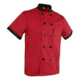 thumbnail image 1 of Chaqueta Unisex Chaqueta de Malla, Chaqueta de Manga Corta, Ropa , Camiseta de Catering con Pecho Y Mangas Rojo M Macarena abrigo de chef para hombres, 1 of 8