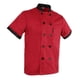 thumbnail image 1 of 1 chaqueta de manga corta para hombre, chaqueta de panadero, chaqueta de Hotel de cocina, abrigo Rojo 3XL Jinwen abrigo de chef para hombres, 1 of 8