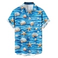 thumbnail image 4 of UVEASISHA Mens Untucked Hawaiian Shirts Short Sleeve Wrinkle Free Beach Shirt Big and Tall Casual Button Down Shirts for Men Dad Birthday Gifts Yellow L, 4 of 6