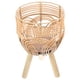 thumbnail image 2 of Maceta tejida de bambú con patas de apoyo para el hogar, cesta para macetas, cesta para flores de bambú, 2 of 6