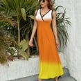 thumbnail image 4 of Candy Corn Ombre Sleeveless Dress sexy dress dress women summer, 4 of 7