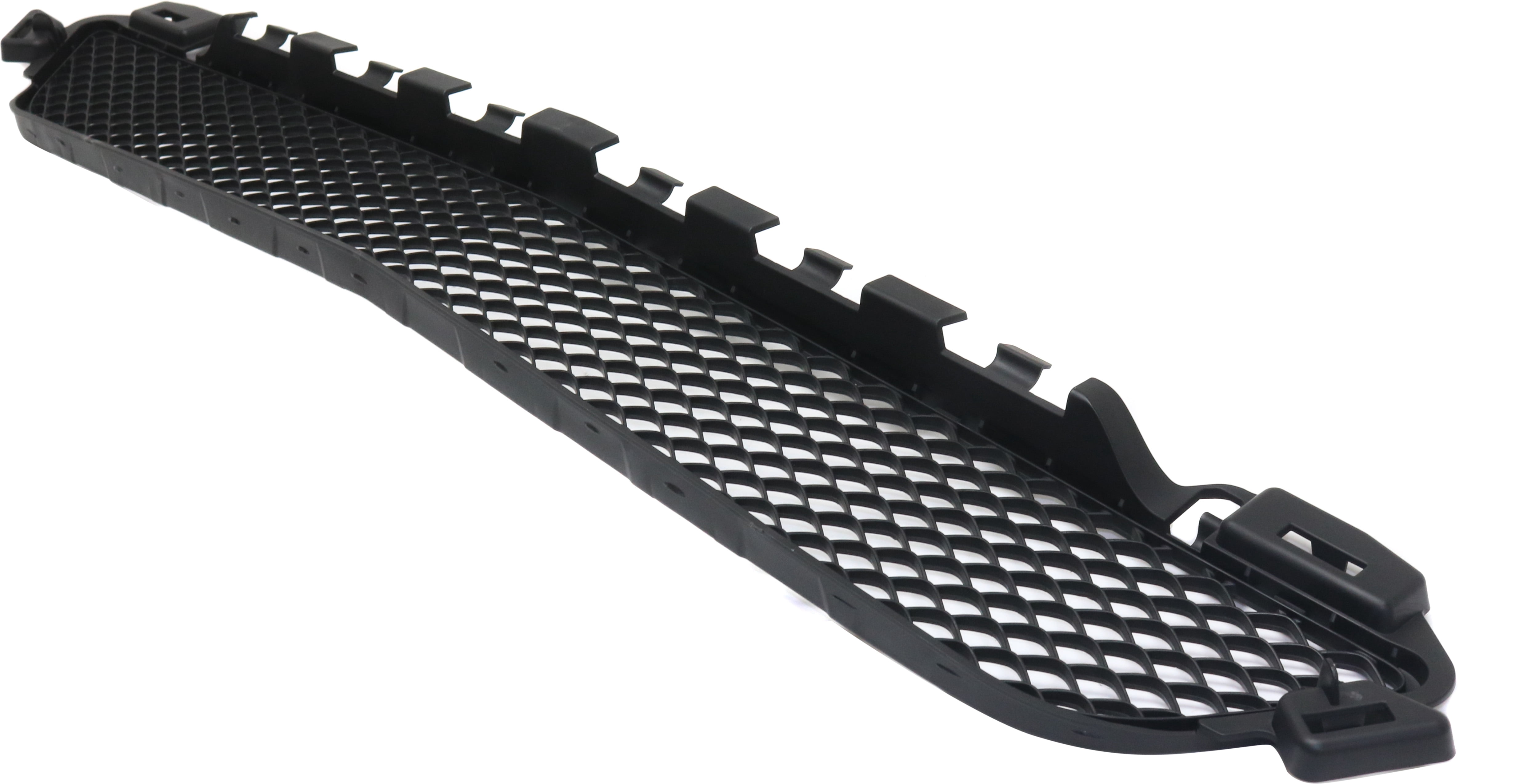 Bumper Grille Compatible With 2015-2018 Mercedes Benz C300 Front, Center Textured Black