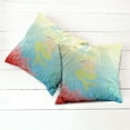 thumbnail image 6 of Ambesonne Ocean Throw Pillow Cover 2 Pack, Unusual Mermaid Shell, 20", Coral Blue, 6 of 7