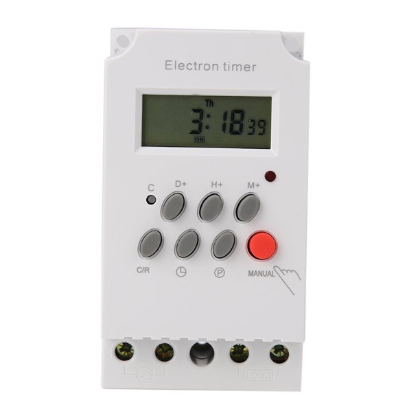 Control de interruptor de temporizador electrónico programable AC 220V 25A KG316T-II Tmvgtek Componentes de Computadoras