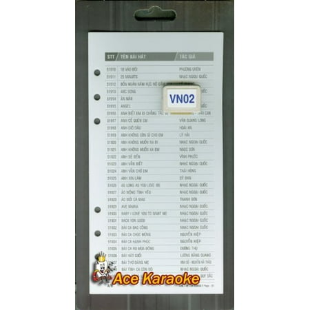 Magic sing Vietnamese02 Song Chip – Collection of best favorite Vietnamese’s Songs – A Perfect Gift for Song Lover