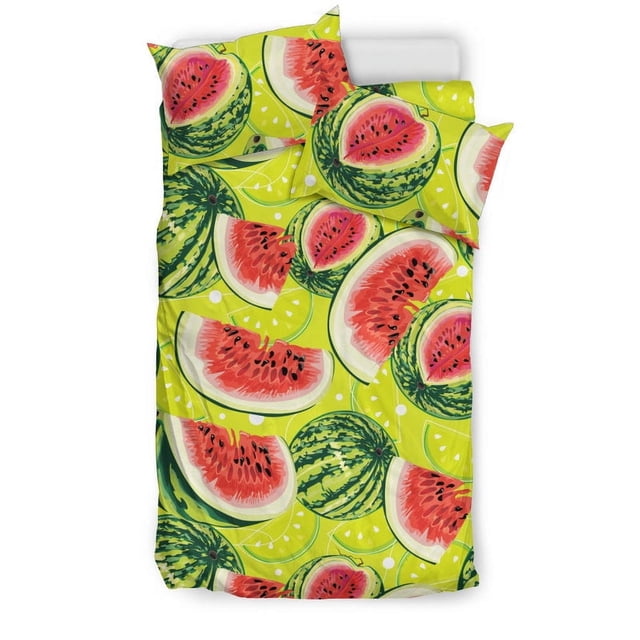 Juego de cama con estampado de sandía
