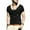 Black, variant on Men's Summer T-shirt, Cotton Slim Fit Athletic Bodybuilding T-Shirts Muscle Short Sleeve Large V Neck Tee Men Top