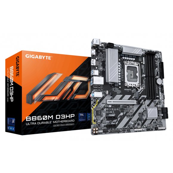 Tarjeta Madre GIGABYTE B860M D3HP LGA 1851 4x DDR5 2x M.2 PCIe 4.0 USB-C Micro ATX