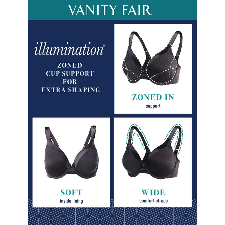 Vanity Fair 75238 Illumination Demi Bra LT Pink Disc 38b Seamless Ship Pad  for sale online