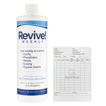 API Revive! Weekly Swimming Pool Clarifier, Removes Phosphates, Metals & Scale, 32oz QueBuy Log Book