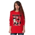 thumbnail image 5 of Kanji Betty Boop Hashtag Flirty XOXO Women's Long Sleeve T Shirt Brisco Brands M, 5 of 6