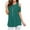 Green #C, variant on SMihono Summer Women's Peplum Tops Casual Blouse Fashion Workout Off Shoulder Short Sleeve Tees Fashion 2023 Trendy Vintage Solid Shirts Crew Neck Tops Ruffle Beach Relaxed Dressy Blouse Blue 12