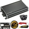Kicker 46CXA360.4T (46CXA3604) CX Series 4-Channel Car Amp with 46CX Bass Remote & Swag Bag Bundle. Compact Amplifier Outputs 65 Watts per Channel, with 2-Channel Mode to Drive Subs