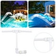 thumbnail image 2 of Double Head Swimming Pool Sprinkler Universal Pool Accessory White T Shape Design, 2 of 6