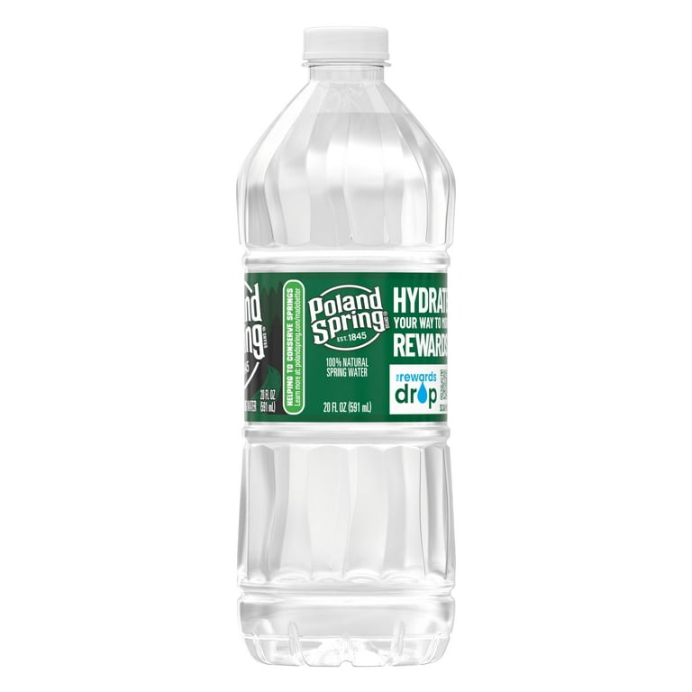 Poland Spring 100% Natural Premium Spring Water - Small, Mini 8 Fl Oz  Bottles | Pack of 24