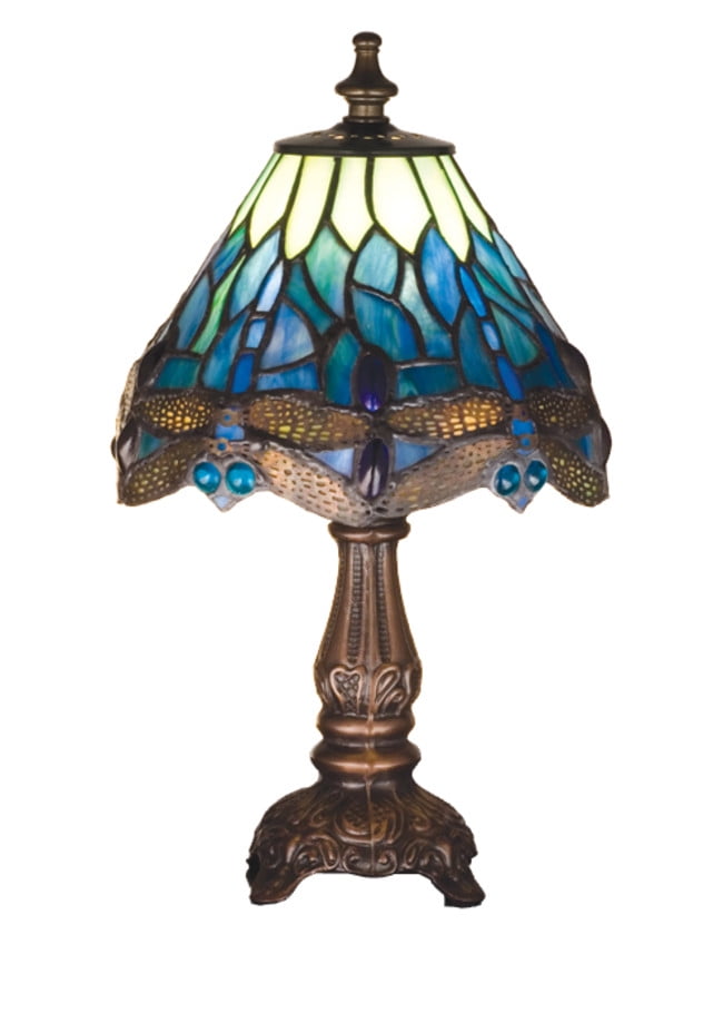 11.5"H Tiffany Hanginghead Dragonfly Mini Lamp