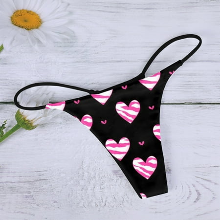 

kpoplk Women s Panties Sexy Underwear for Women Lace Bikini Panties Ladies No Show V-Waist(Red)