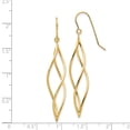 thumbnail image 3 of 14k Polished Long Twisted Dangle Earrings, 3 of 3