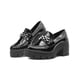 thumbnail image 1 of Zapato Formal Para Mujer Charol Negro Tacon Ancho 7CM negro 25.5, 1 of 6