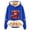 Blue, variant on Christmas Cute Highland Cow Hoodies for Women Long Sleeve Lined Hooded Sweatshirt Pullover Tops