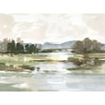 thumbnail image 2 of Harper, Ethan 14x12 White Modern Wood Framed Museum Art Print Titled - Autumn Stream II, 2 of 4