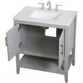 thumbnail image 5 of Elegant Decor Aubrey 30" Single Quartz Top Bathroom Vanity in Gray, 5 of 15