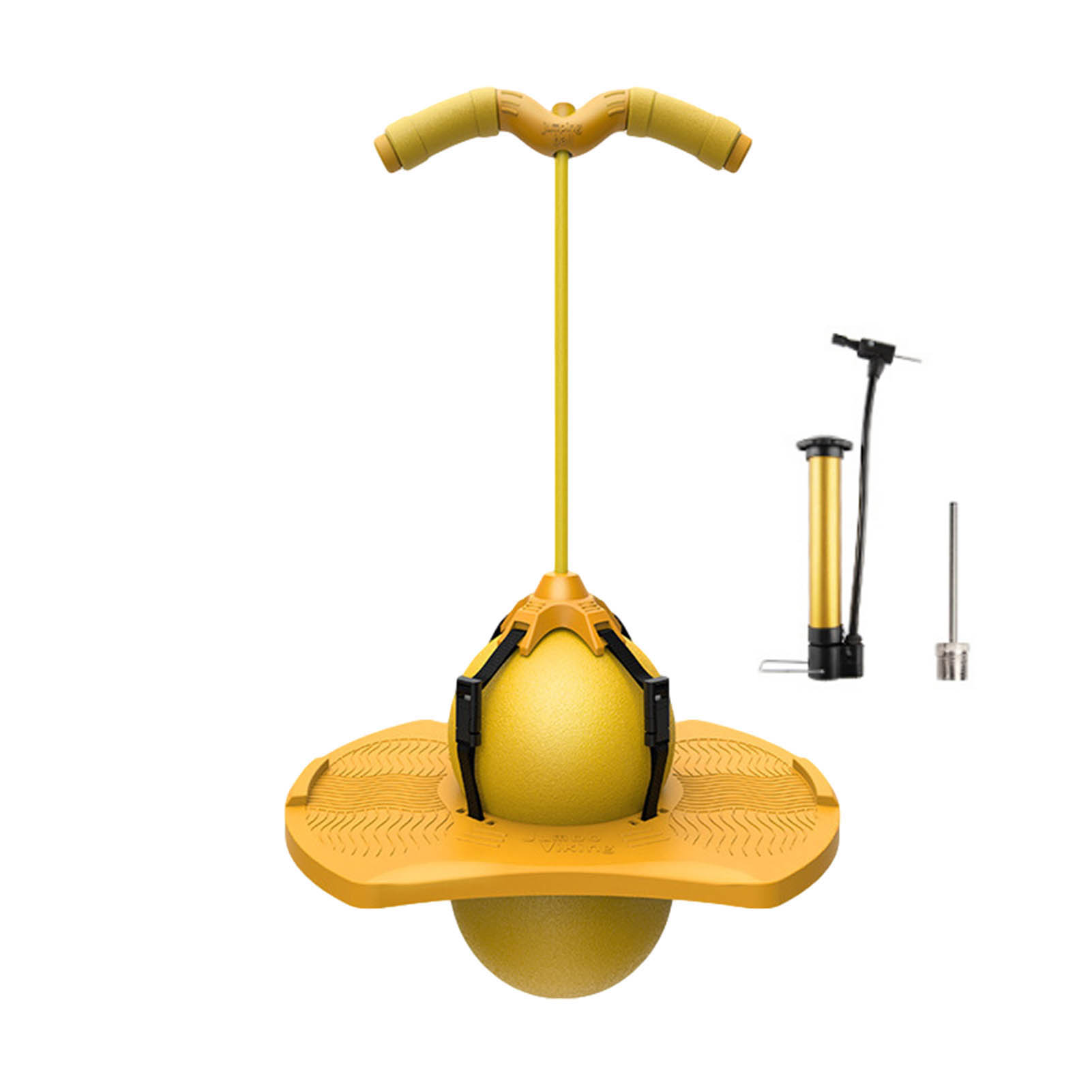 Bouncing Ball with Handle and Pump Kids Bouncy Jumping Ball Toy