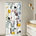 thumbnail image 2 of Stall Shower Curtain, Spring Yellow and Blue Wild Flower Shower Curtain Set Waterproof Fabric Small RV Bathroom Curtain with Hooks, 36x72 Inch, 2 of 6