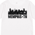 thumbnail image 4 of Inktastic Memphis city Skyline with Grunge Boys or Girls Long Sleeve Toddler T-Shirt, 4 of 5