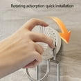 thumbnail image 4 of TopLLC Rotating Suction Cup Style Washbasin Hook No Need To Drill Holes For Washbasin Storage Rack Wall Mounted Washbasin Rack Strong Load Bearing Capacity stainless steel suction cup hook, 4 of 6