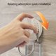 thumbnail image 4 of Gancho de lavabo con ventosa giratoria | Estante de almacenamiento montado en la pared sin taladro | Ganchos de hierro de carga fuerte | Instalación sin herramientas | Blanco y negro | Paquete de 2, 4 of 6