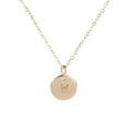 thumbnail image 1 of Pendentif Rond en Forme de Pièce Collier Alphabet Disque Collier Alphabet Chaîne Fille Femme Cadeau Bijou Féminin, 1 of 7