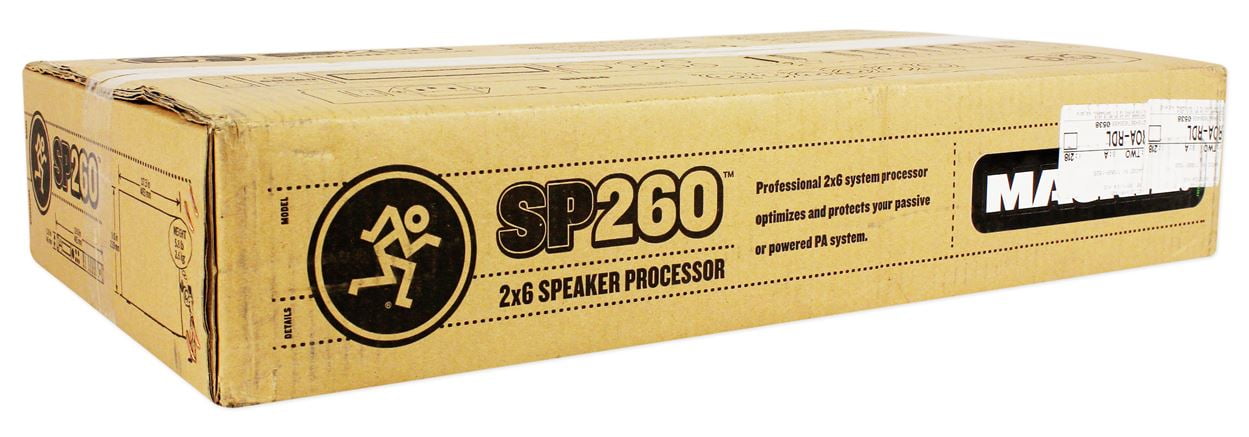 Mackie SP260 2x6 Pro PA Speaker System Sound Processor Optimizer+