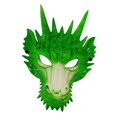thumbnail image 2 of 3D Dragon Realistic Props Fantasy 3D Dragon Head Scary Animal for Green White, 2 of 9