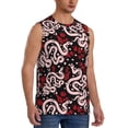 thumbnail image 2 of Balery Snake And Rose Camisetas sin mangas para hombre, absorbe la humedad y protege contra el mal olor.-Medium, 2 of 7